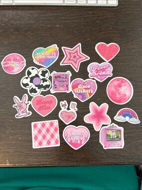 Y2K Stickers - Pink & Purple Mix (pack of 15)